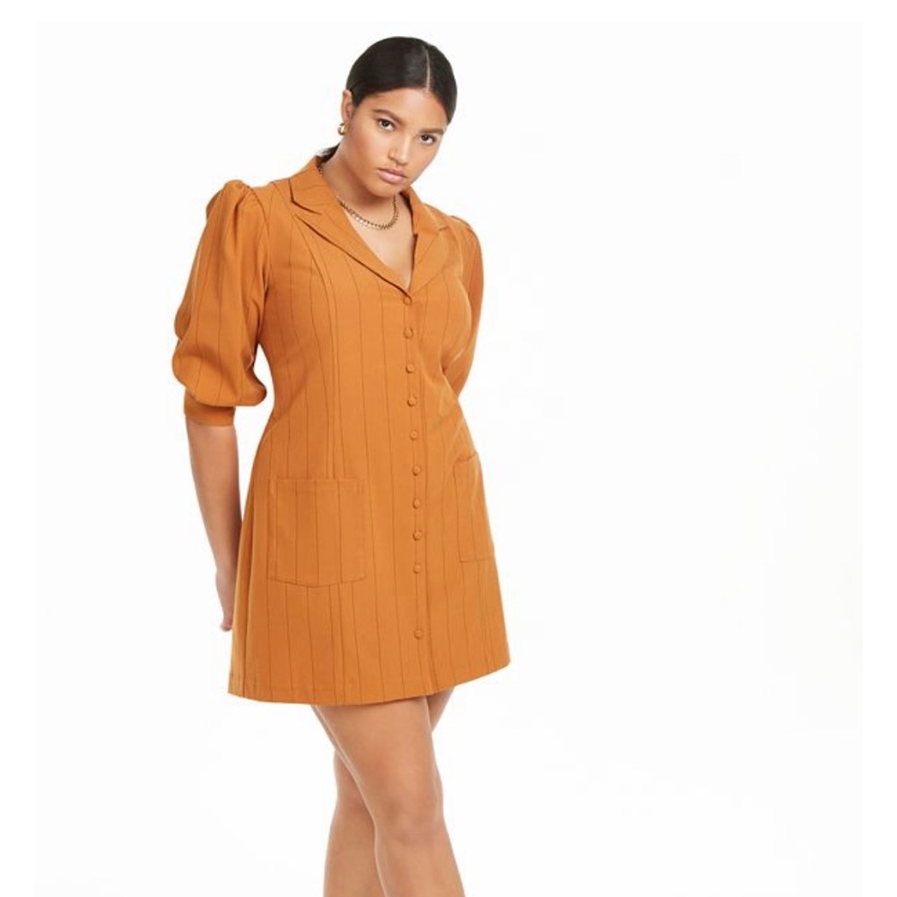 New with tags Danielle Bernstein tuxedo mini suit dress Sz 16W